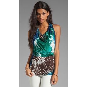 NWT Halston Heritage Waistband Detail Top